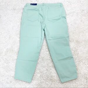 TALBOTS MINT JEGGINGS CROP 18 GUC